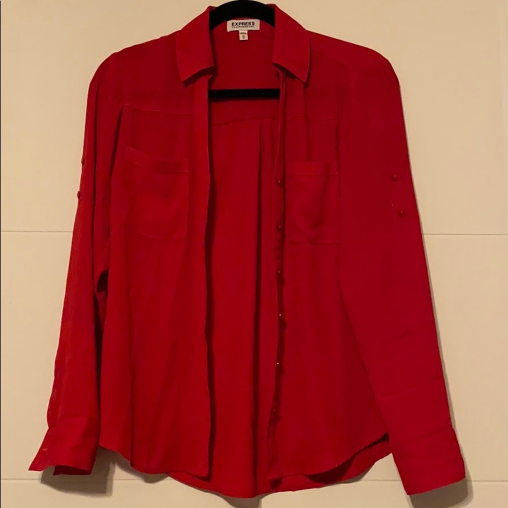 EUC Express portofino shirt, red, size XS